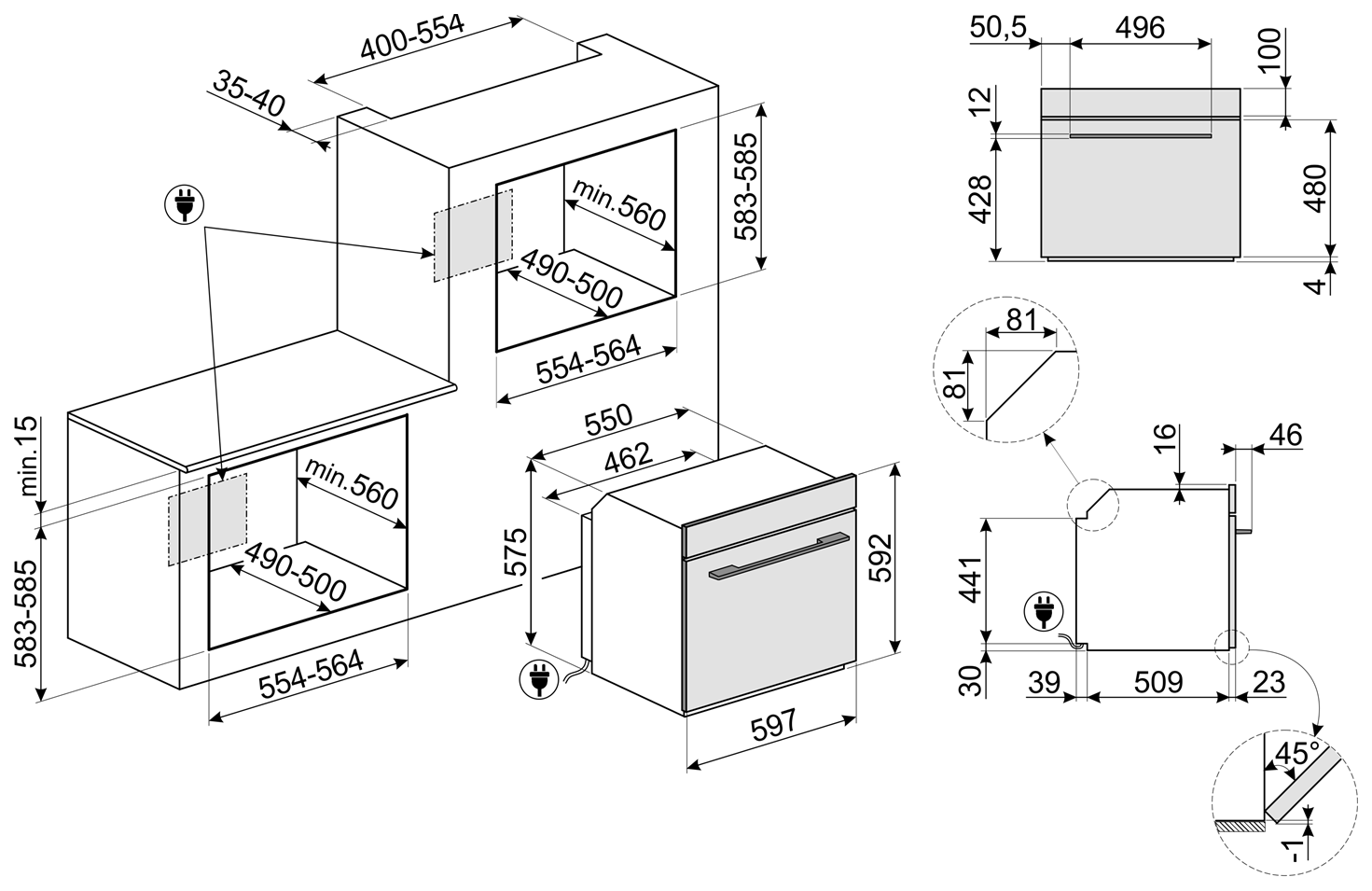 Духовой шкаф smeg sfp6101tvno